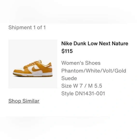 Nike Yellow Dunks - Picture 6 of 6